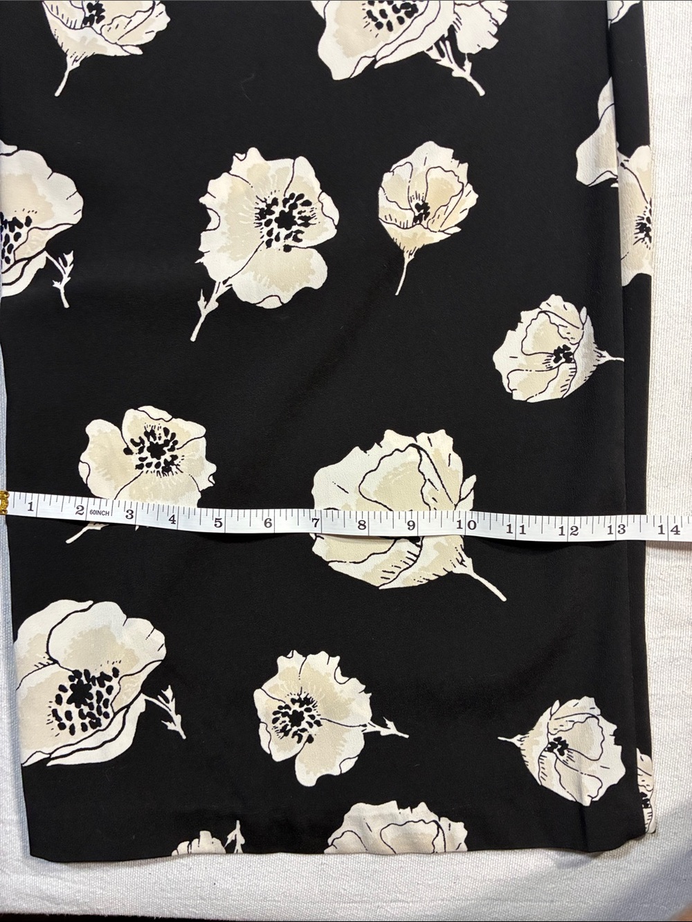 Girls' Black Floral Wide-Leg Pants - Picture 9 of 14